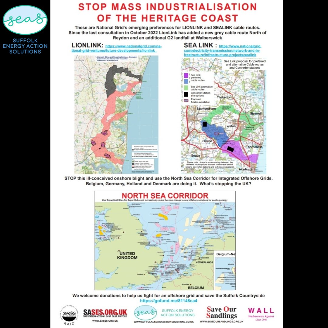 SEAScampaign's tweet photo. ⚠️⚠️STOP MASS INDUSTRIALISATION OF THE HERITAGE COAST⚠️⚠️

 #thisisnotgreenenergy #Notoconcretecoast #stopnationalgrid #suffolk #stopsubstation #stopspr #greenenergydoneright #seascampaignsuffolk #heritagecoastnotenergycoast #saveourvillages #seascampaign #saveourcountryside https://t.co/9gPv8jOzAQ