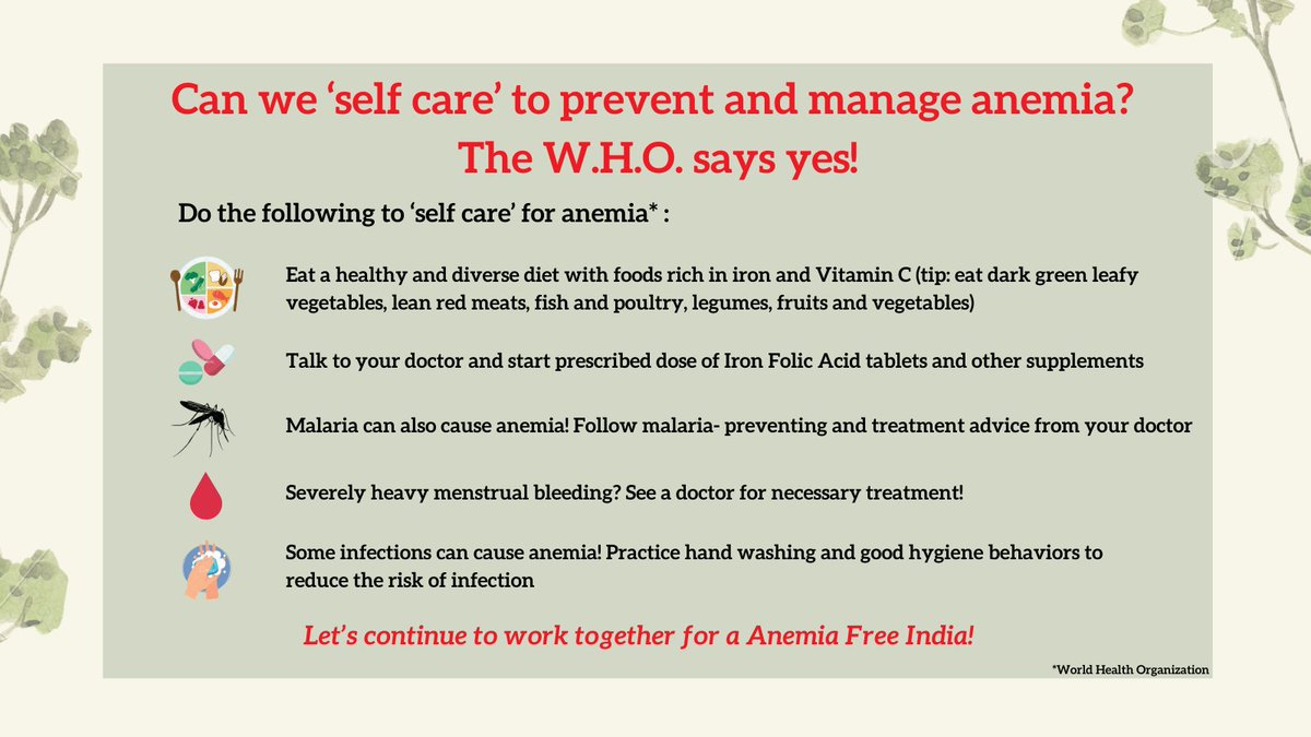 50% of people in India are #anemia free*- are you? Read below 👇to know more! This #RashtriyaPoshanMaah2023, let us #TestTreatTalkAnemia! #SahiPoshanDeshRoshan

Find helpful resources on the #AMB here: bitly.ws/VALI  

*Source: NFHS-5