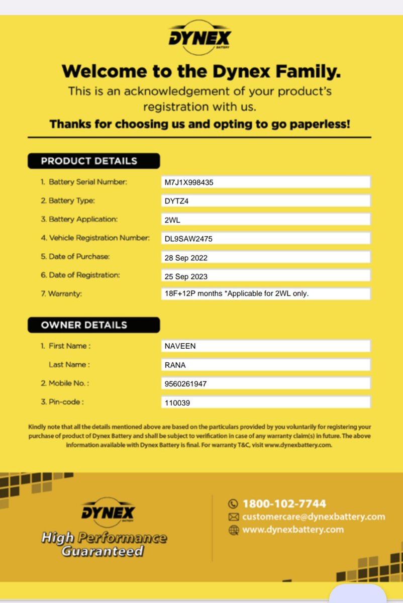 <a href="/ExideCare/">Exide Care</a> <a href="/ExideB/">Exide Battery</a> 1साल पहले dynex की बाइक बैटरी मैंने खरीदी। जिसकी  वारंटी 18F+12P months की है। अब इसमें समस्या उत्पन्न हो गई है। क्या कोई इसे रिप्लेस करेगा? <a href="/nch1915/">National Consumer Helpline</a> <a href="/BandBajaateRaho/">BBR - Amplifying Consumer Voice</a> <a href="/jagograhakjago/">Consumer Affairs</a> <a href="/forum_consumer/">ConsumerForum</a> <a href="/chacha_saabu/">चाचा चौधरी</a> @akhand2022india @tau_rampuriya