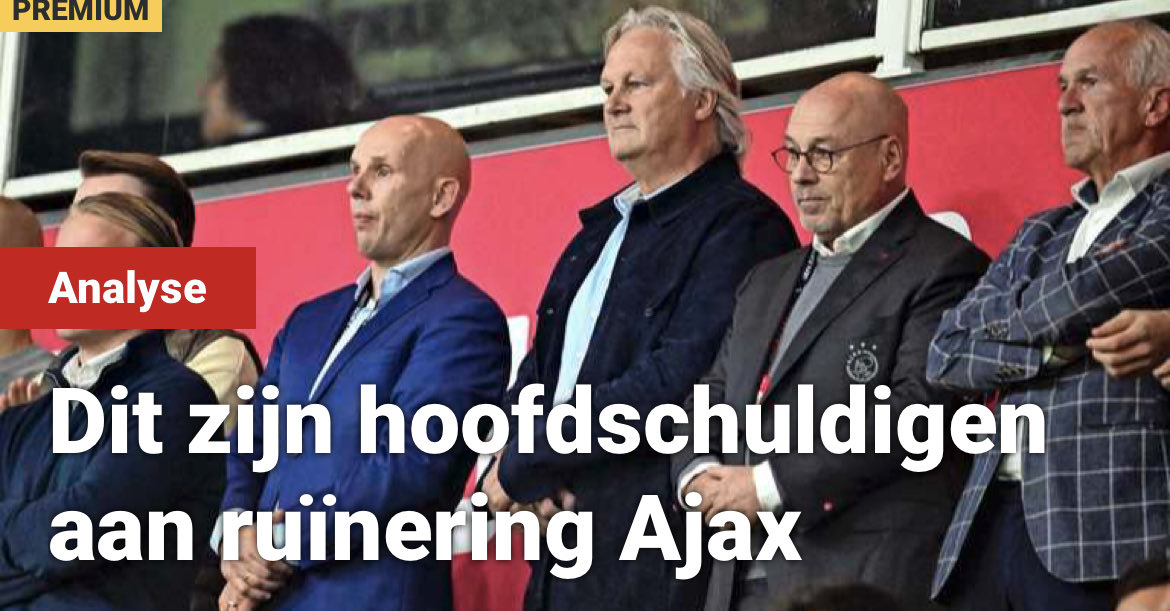 Worden de koppen in de ⁦<a href="/telegraaf/">De Telegraaf</a>⁩ geschreven door de harde kern of door journalisten? Dit soort journalistiek draagt bij aan de onveilige sfeer bij #Ajax. Denk dat niemand meer in de RvC wil plaatsnemen…