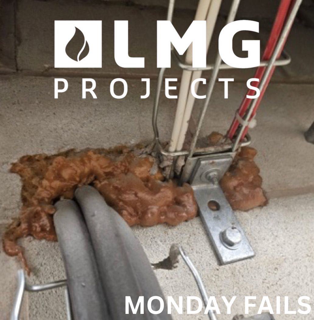 LMG Projects has recently been called in to rectify yet another Monday madness fail with regards to passive fire protection. #construction #lmgprojects #firesafety #passivefireprotection #surveyor