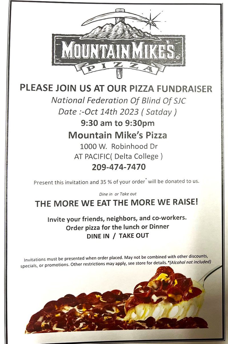 BlindOfSJC's tweet photo. 👩‍🦯👨‍🦯 Join the National Federation of the Blind (NFB) Of San Joaquin County (SJC) for our 5th Annual White Cane Awareness Walk &amp; Celebration October 14 in Stockton! @kevinjlincoln will present our proclamation at Noon by Yokuts Ave. in front of @SJDeltaCollege! #SJCNFB #BlindMonth https://t.co/tqgzlHFdrD