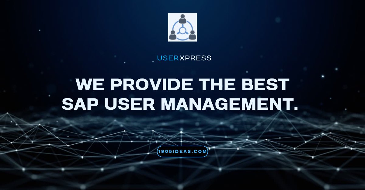 1905ideas's tweet photo. SAP security made easy with UserXpress! Simplify user administration and focus on what truly matters.

https://t.co/GUeETqc781

#sap #sapsecurity #userxpress https://t.co/BZGFJ6dtjW
