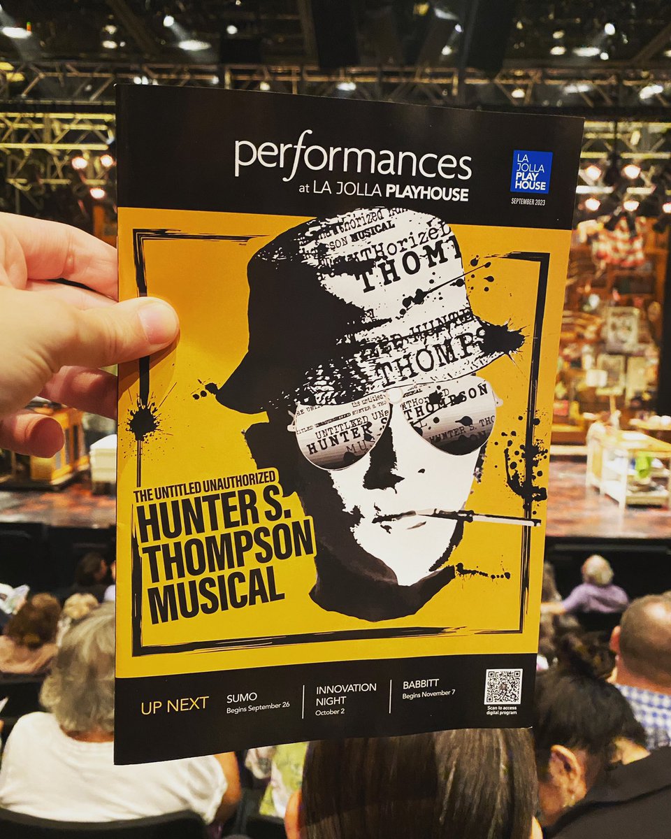 The Untitled Unauthorized #HunterSThompson Musical at the @lajollaplayhouse uniquely dramatizes the journalist’s life with a complex book from #JoeIconis &amp; #GregorySMoss &amp; standout rock songs from Iconis.