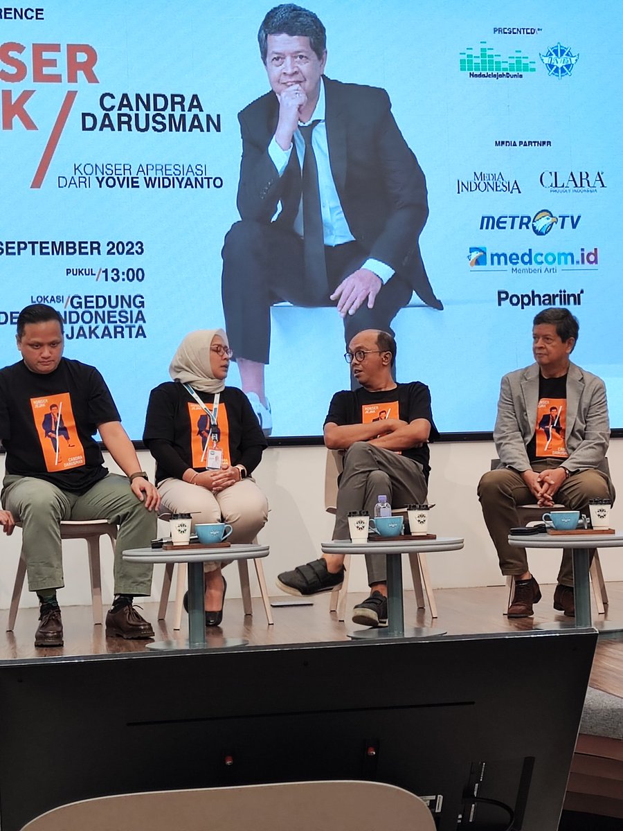 Press Conference Konser Jejak Candra Darusman. Konser bakal digelar Oktober 2023