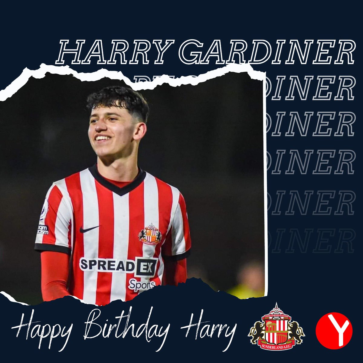 Happy Birthday to our <a href="/GroupYushu/">Yushu Group</a> client and <a href="/AcademyOfLight/">SAFC Academy</a> <a href="/SunderlandAFC/">Sunderland AFC</a> professional footballer Harry Gardiner. 
Let’s celebrate with a goal tonight ⚽️