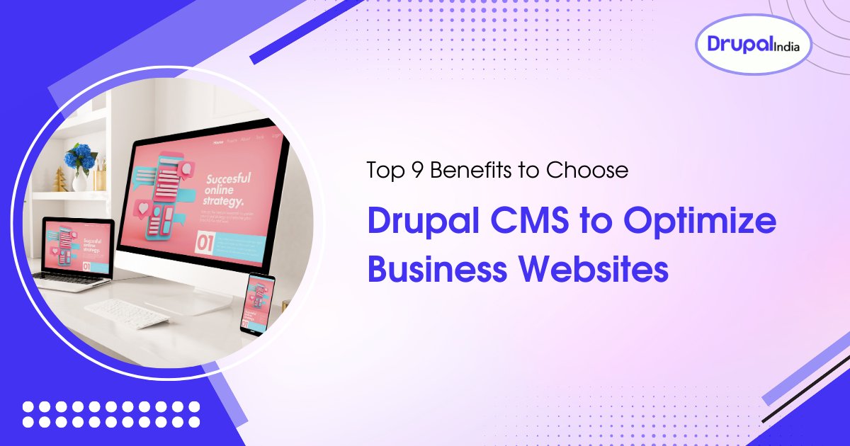 Top 9 Benefits to Choose Drupal CMS to Optimize Business Websites
Content Management System helps to manage website content. And looking at the top Drupal CMS feature will offer an in-depth glance at the platform. Want to know more, let's dive in
#websitedevelopment #drupal10