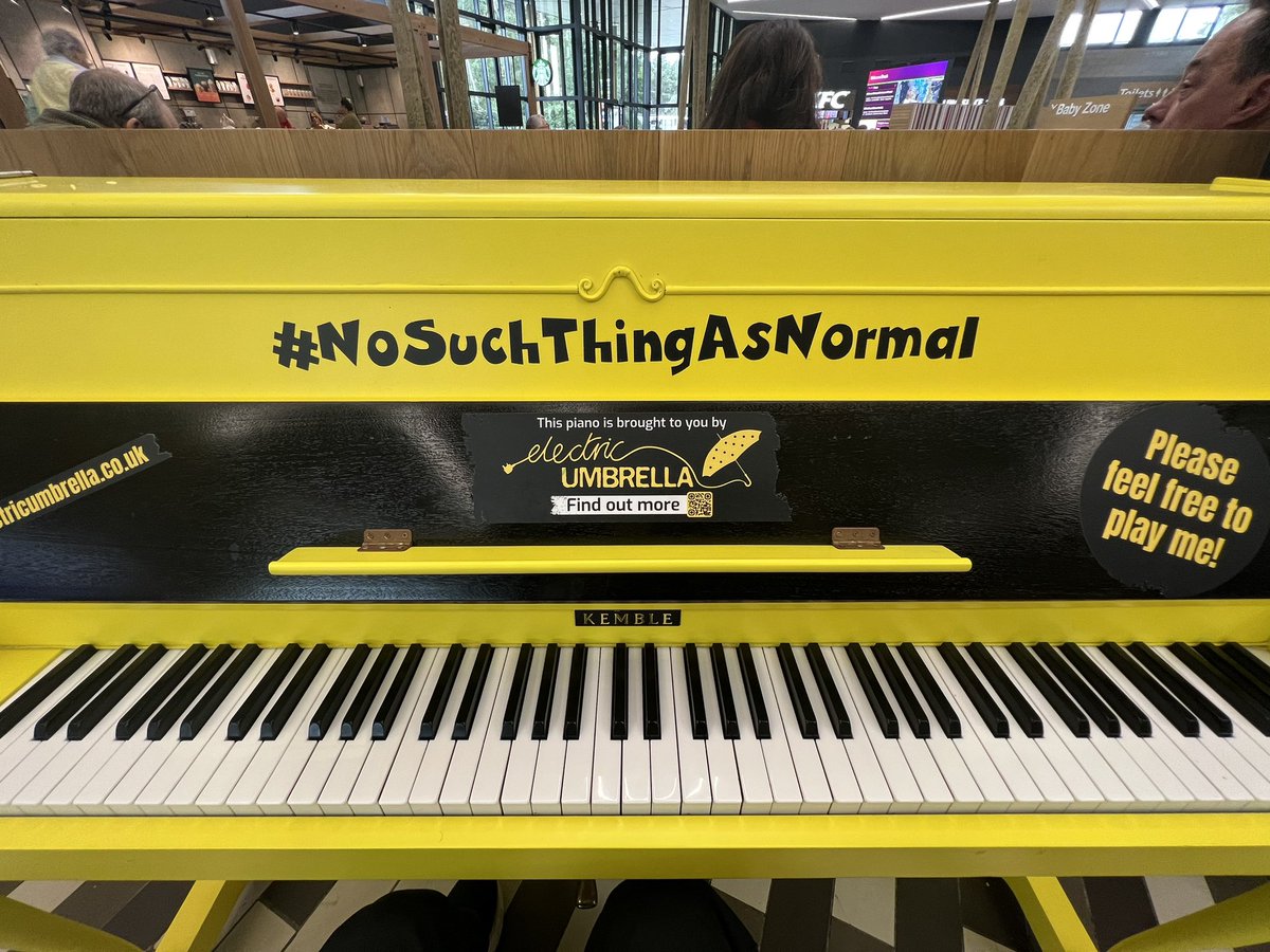 harmonyhelen's tweet photo. Hi @electricbrolly - how long will the lovely #piano be at #FleetSouth #Hampshire @welcomebreak please? I have ideas… #NoSuchThingAsNormal https://t.co/smIAyin0Sj