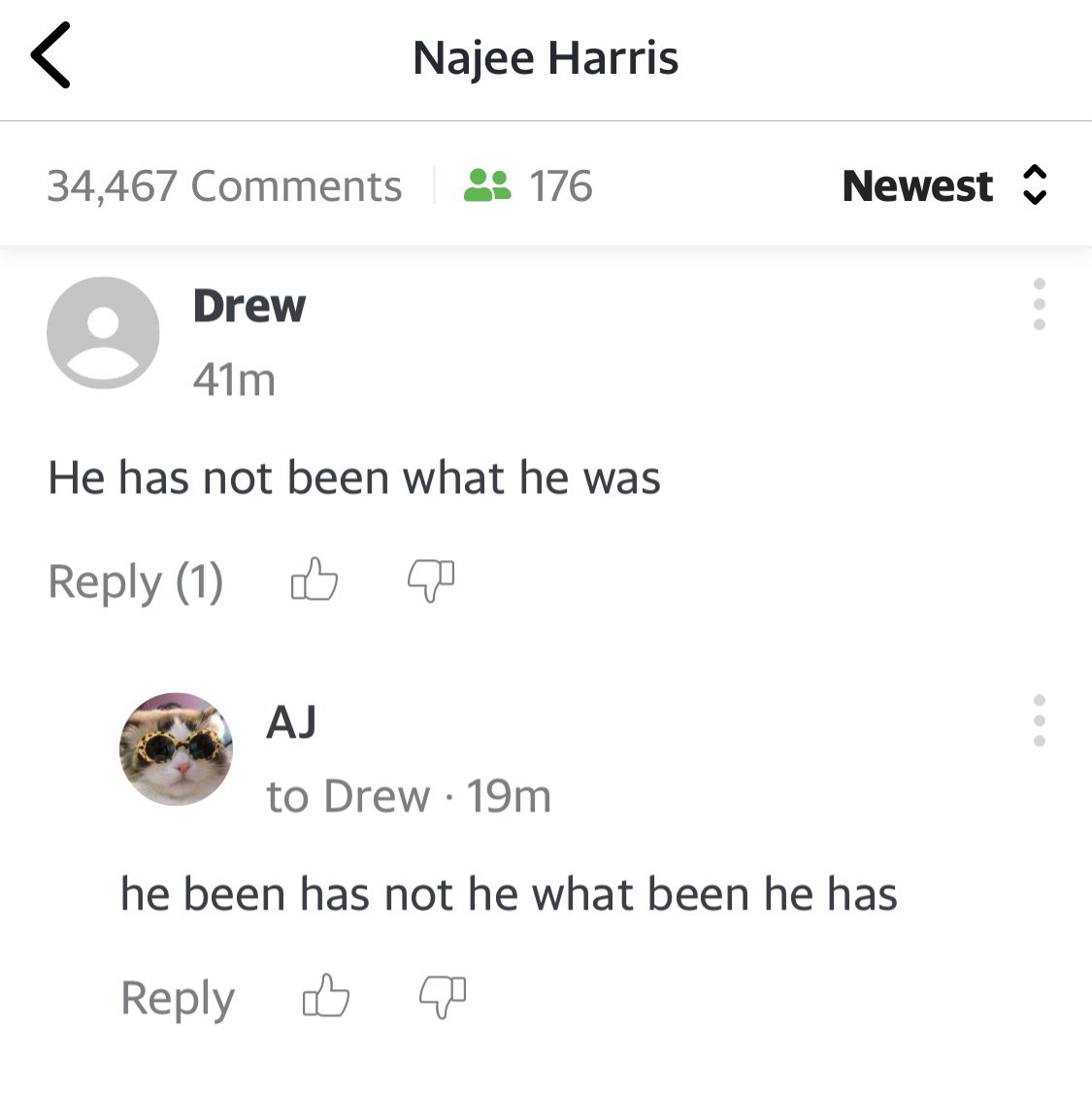 YFSComments's tweet photo. days of future pluperfect past #najeeharris https://t.co/L6nhACXA6B