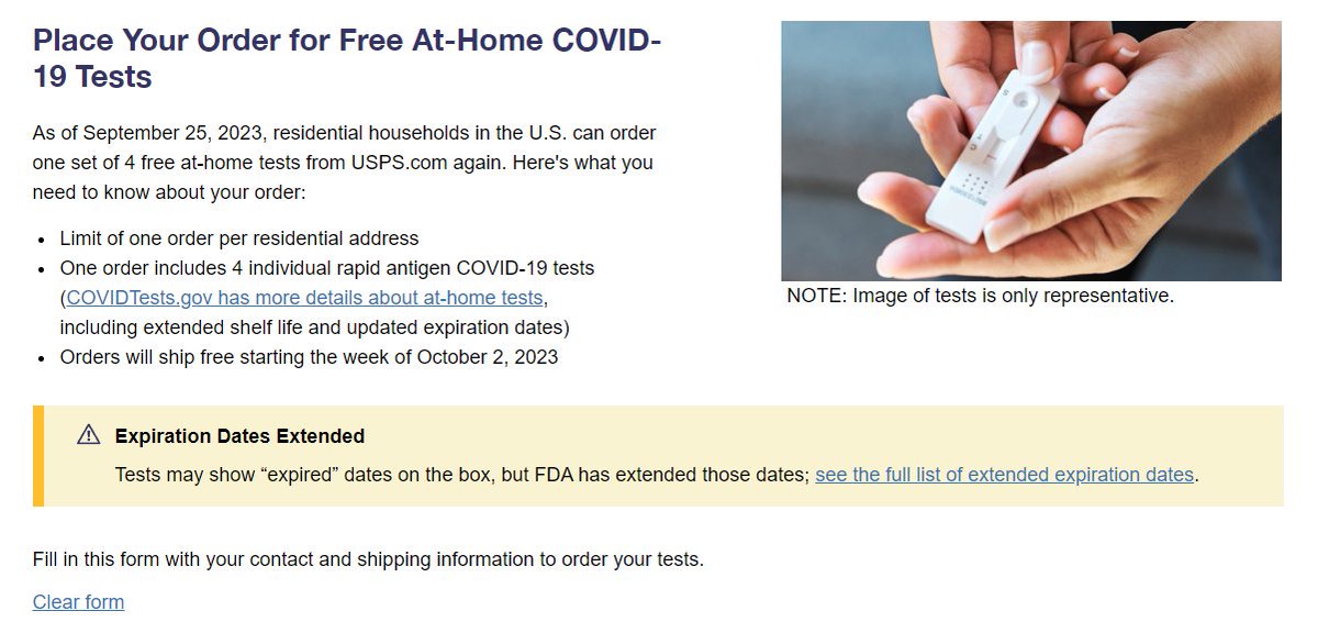 4 free at-home COVID-19 Tests available: special.usps.com/testkits
