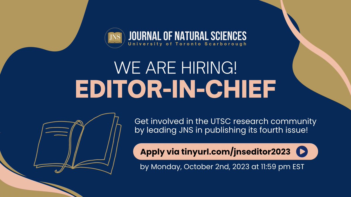 UTSC's Journal of Natural Sciences tweet media