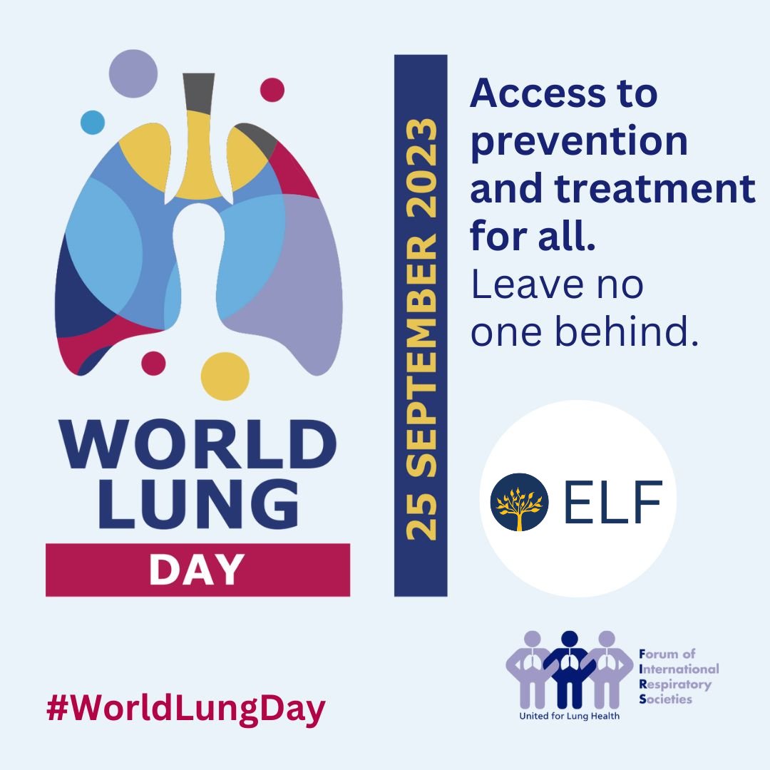 Happy #WorldLungDay! Today, getting involved in events and conversations around lung health is important. Together, we can make an impact and promote prevention and access to treatment for all. 

Tag us and share how you will get involved this World Lung Day! <a href="/FIRS_LungsFirst/">FIRS -Forum of International Respiratory Societies</a>