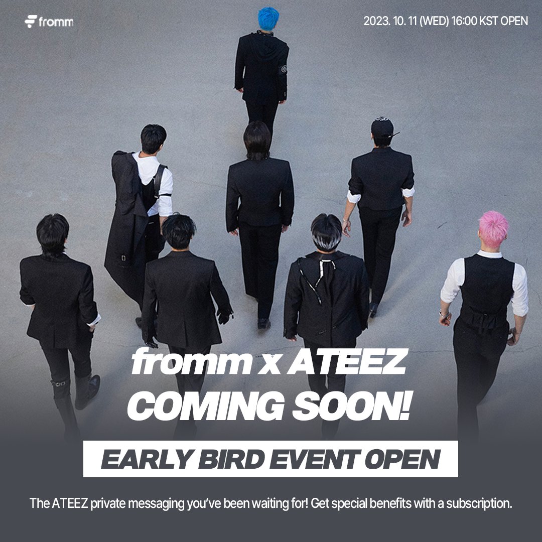 ATEEZ is finally on fromm! 💌 [fromm X ATEEZ] OPEN EARLY BIRD