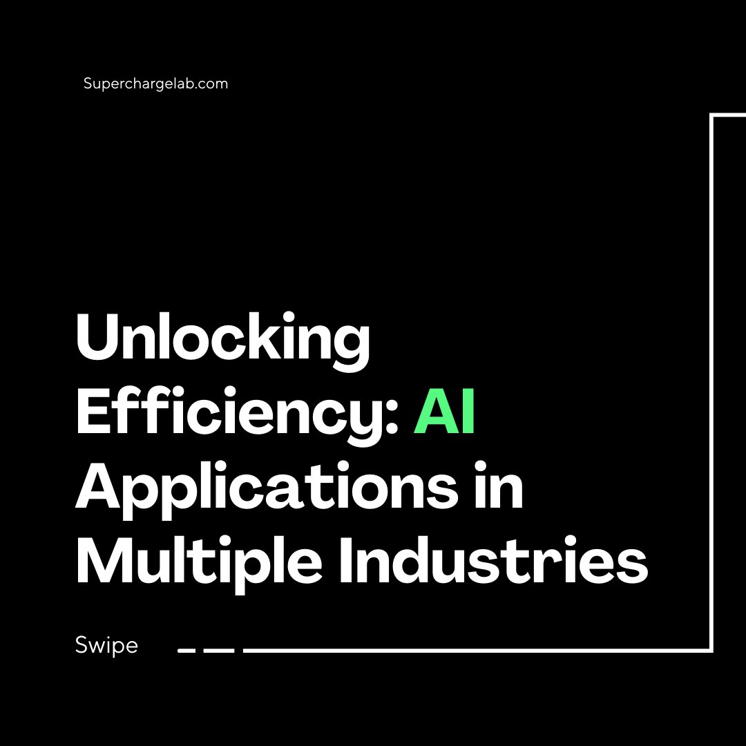 SuperchargeLab's tweet photo. From healthcare to logistics, we'll showcase real-world examples of AI-driven solutions that streamline processes and boost productivity.
Contact us here to learn more about AI applications https://t.co/PXTEio8BWM
#AI #Technology #AITransformation #Superchargelab https://t.co/HlDr72cpmL