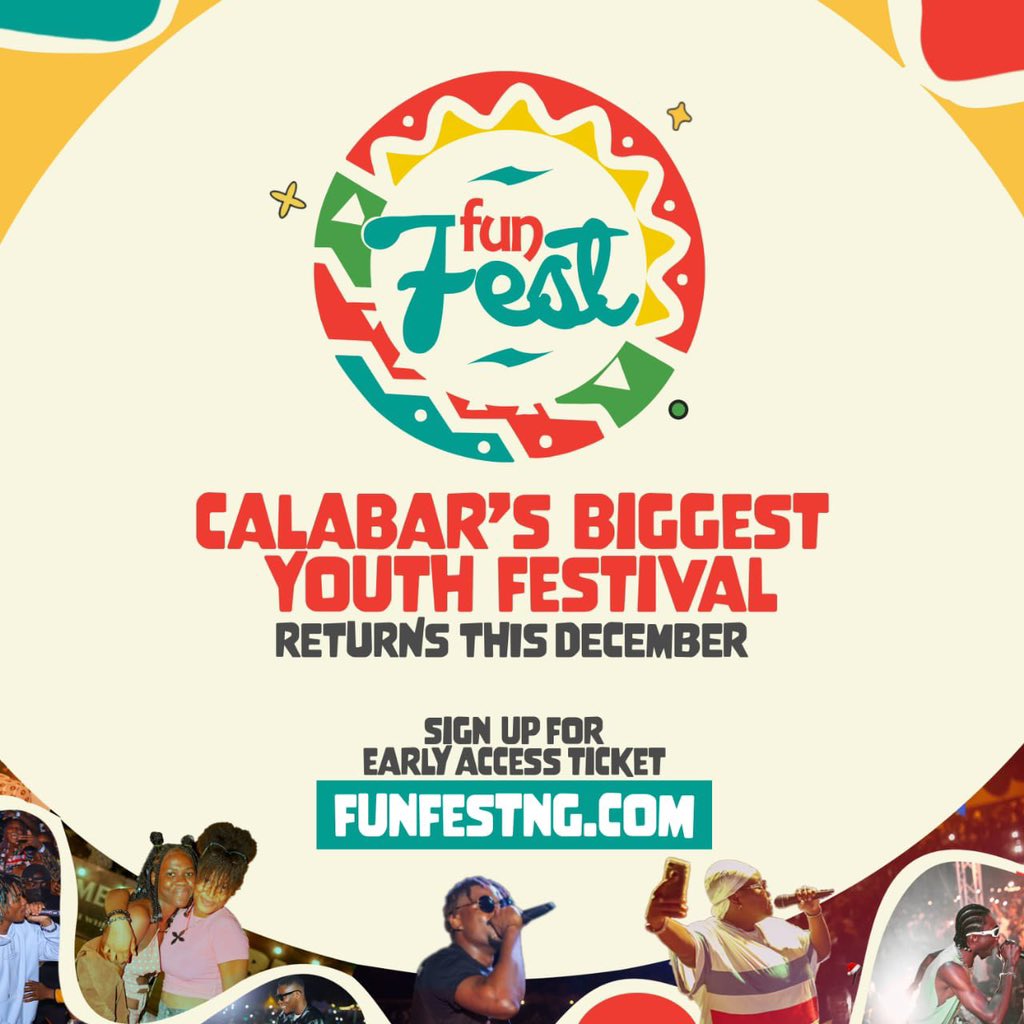 It’s that time of year again.
The biggest youth festival in calabar is back and better.

Y’all get ready!!
#Funfestcalabar