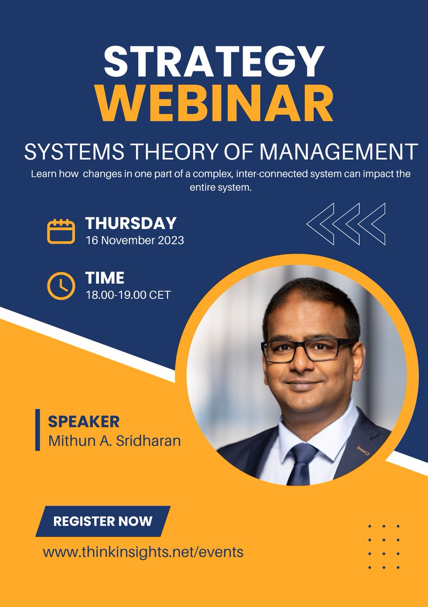 Join this <a href="/thnkinsights/">Think Insights</a> #webinar and learn how  #changes in one part of a #complex, #interconnected #system can impact the entire system.