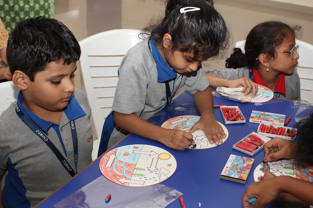 ChirecSchool's tweet photo. Our primary students had an exciting opportunity to participate in the Space & Cosmos workshop conducted by STEM & Space. The #workshop covered a range of #scientifictopics like water cycle, light bending, & rainbow formation, introducing our children to the world of space! https://t.co/kHwuIjWZaA