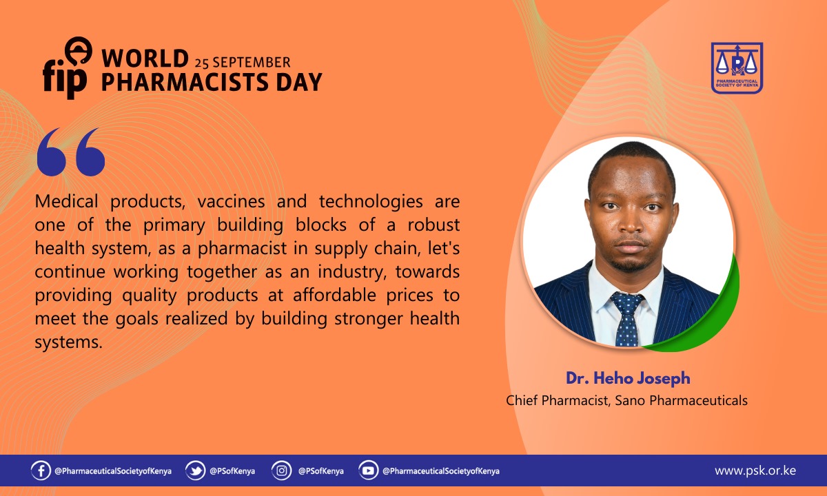 Pharmacists strengthening health systems 

#WorldPharmacistsDay 
#WorldPharmacistDay