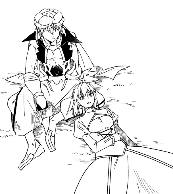 原稿の一部
賢の膝枕一回描いて見たかったんだよね 