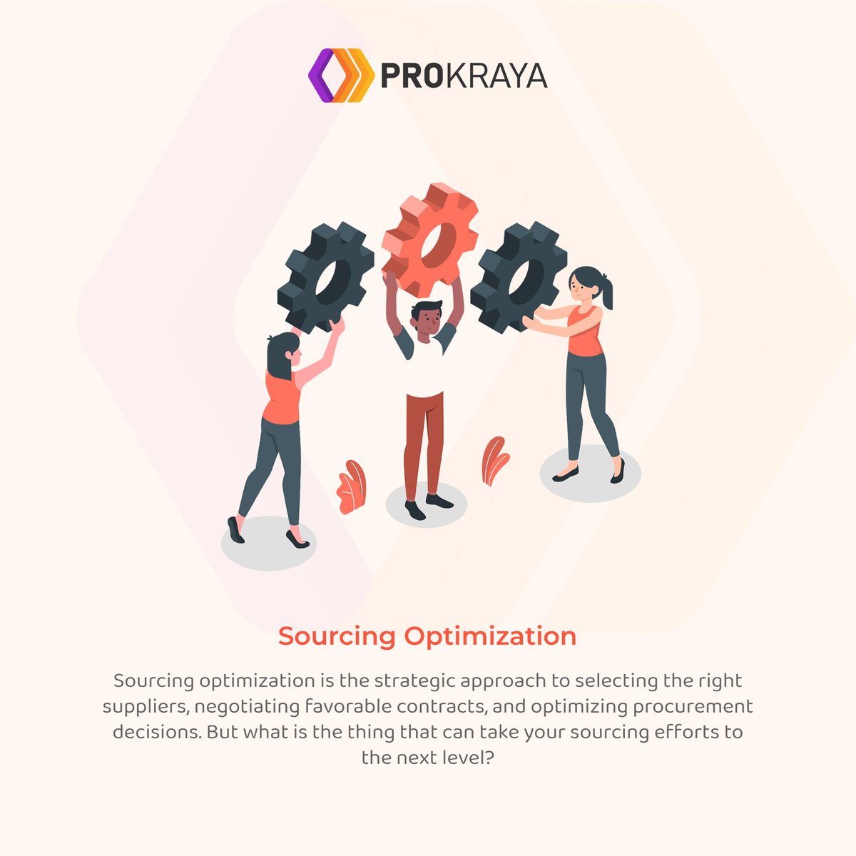 prokraya's tweet image. Ready to unveil the secret sauce for sourcing optimization? Explore the full potential of your procurement function and transform your business outcomes through our detailed guide.

#SourcingOptimization #ProcurementExcellence #DataDrivenDecisions #SupplierCollaboration
