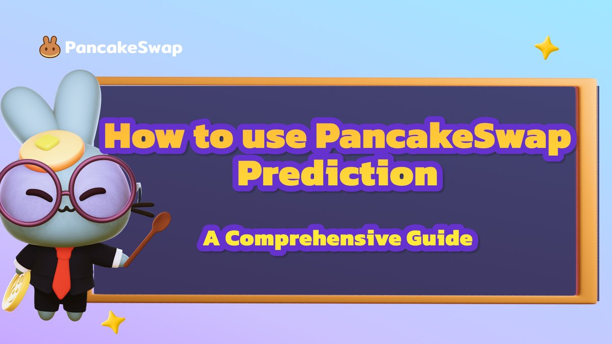 📚 Ready to level up your Prediction game on PancakeSwap?

👉 Check out our latest comprehensive guide on how to use PancakeSwap Prediction! Dive into this blog to learn more: blog.pancakeswap.finance/articles/how-t…

🔮 Start predicting now on PancakeSwap here, where you can predict whether the