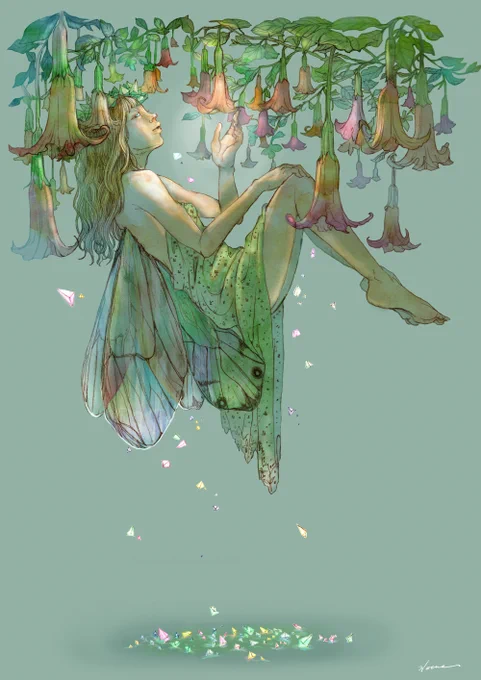 過去の絵ですがカレンダー用イラストです!気に入っています。『教えて』 シャープペンシル/透明水彩/Photoshop#illustration #イラストレーション  #創作イラスト 