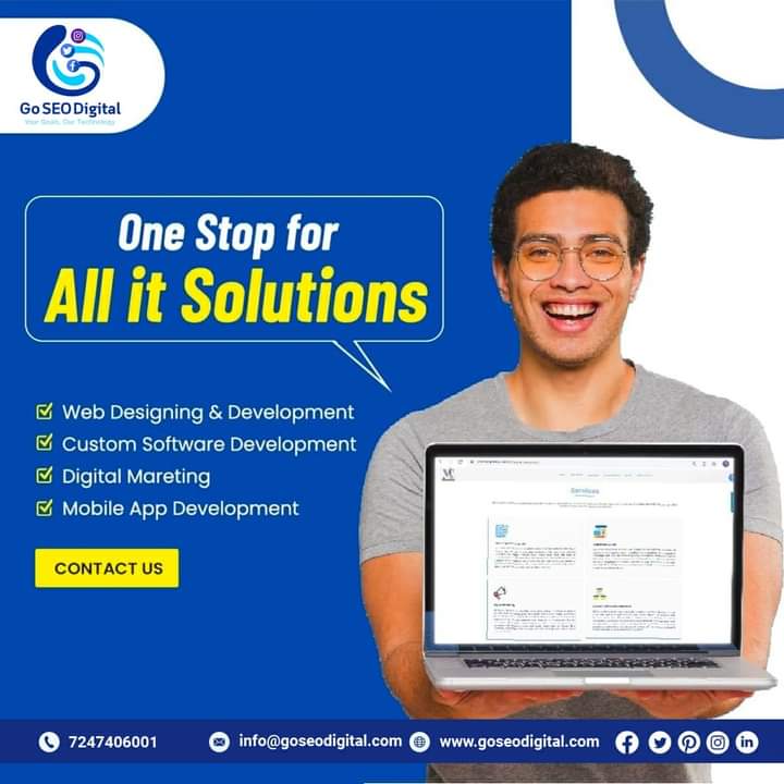 GoSeoDigital's tweet photo. We are the one stop destination for all your IT related needs.
.
Reach out Us today!!
📱+91 7247406001
📩 info@goseodigital.com
.
.
#webdesign #websitedevelopment #websitedesign #digitalmarketingagency
#DigitalMarketingTips
#goseodigital #bilaspur #chhattisgarh https://t.co/ov8TvFeJBJ