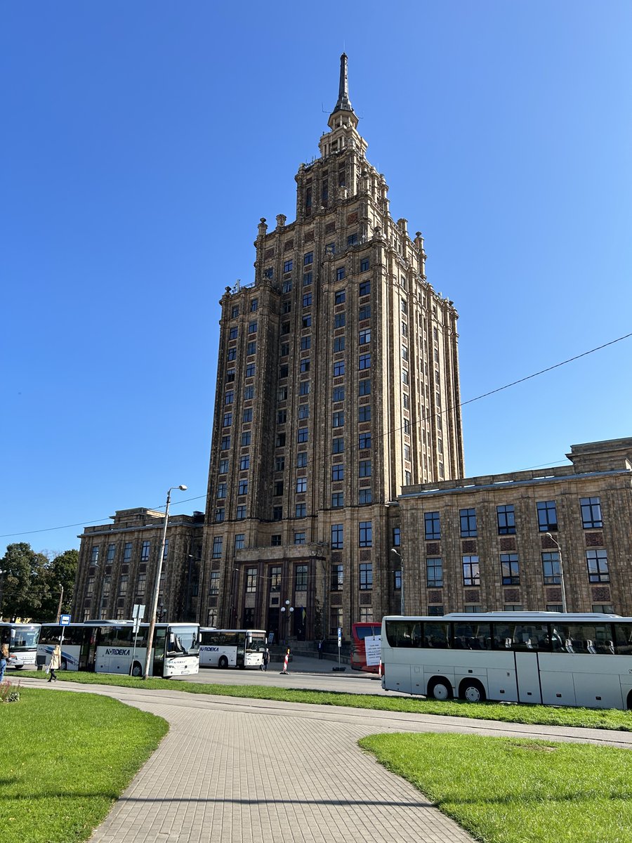 I had the honor of giving the Eurasian Geography and Economics keynote at the 10th International Urban Geographies of Post-Communist States conference. This year it was in Riga. The opening was held in this gorgeous Stalinka that has been mostly de-Sovietized. Very fitting venue.