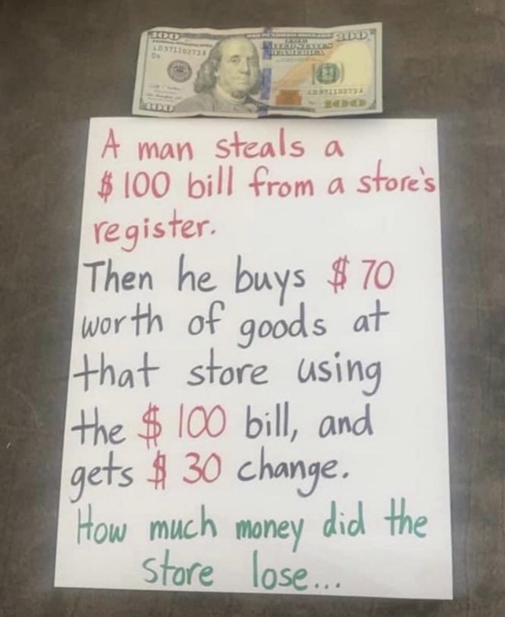 MoneyMindsetMag's tweet photo. I’m still trying to work out the answer…🤔 https://t.co/XZpUImJXT1
