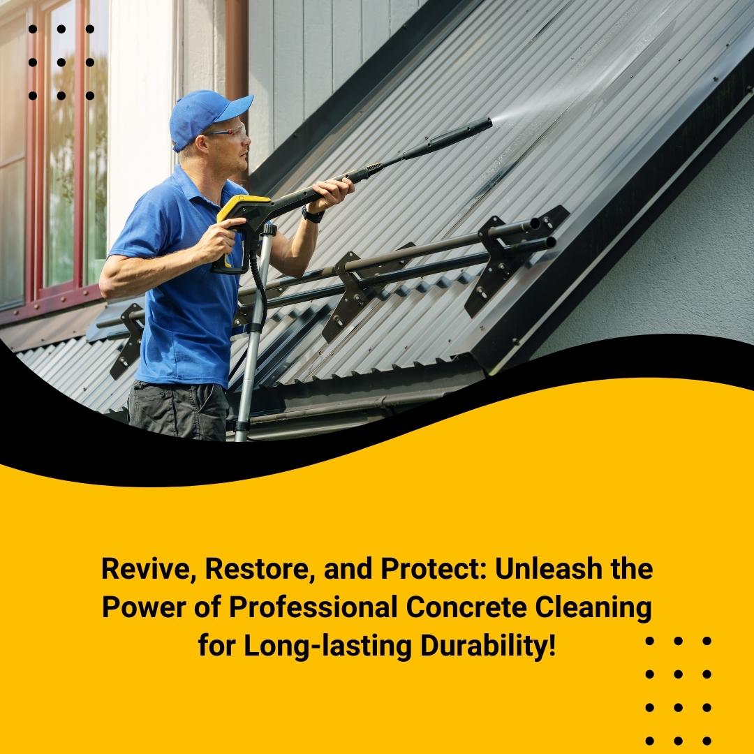 Cleaning3k's tweet photo. Revive, Restore, and Protect: Unleash the Power of Professional Concrete Cleaning for Long-lasting Durability!

Visit us at https://t.co/HpoTTJQfym and experience the benefits of our top-notch services. 

#cleaning3k #cleaningtips #professionalcleaning #windowcleaning https://t.co/92GLDi5naf