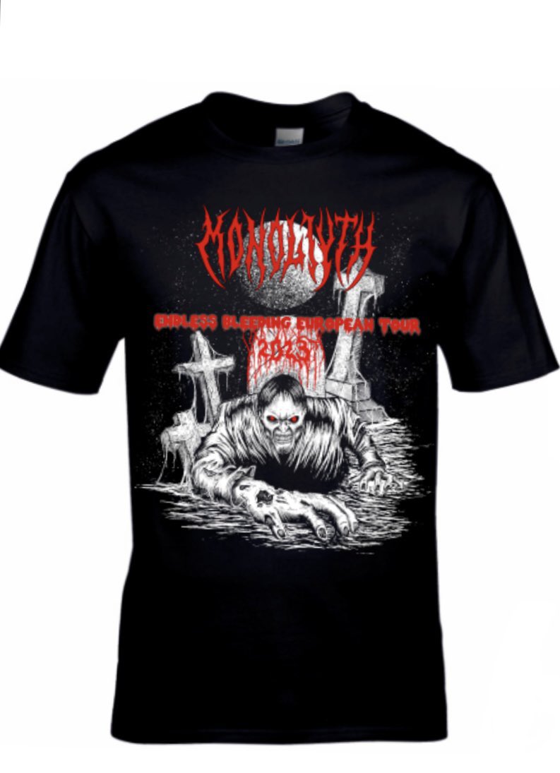 monoliyth's tweet image. New merch for our upcoming European tour in October💀