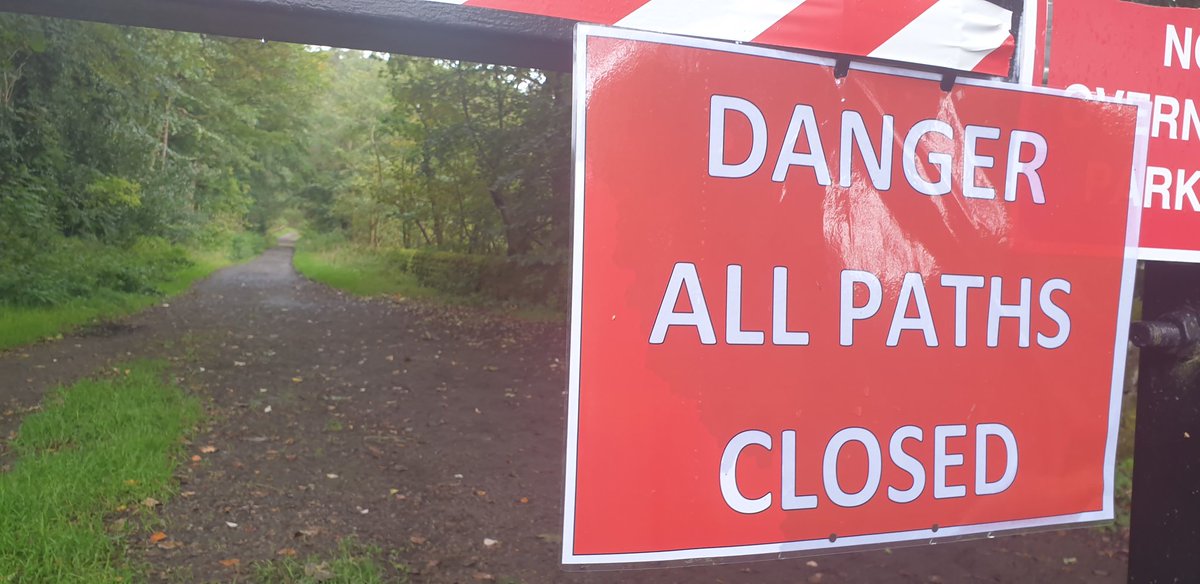 Wyming Brook BW remains closed until March to remove diseased trees.