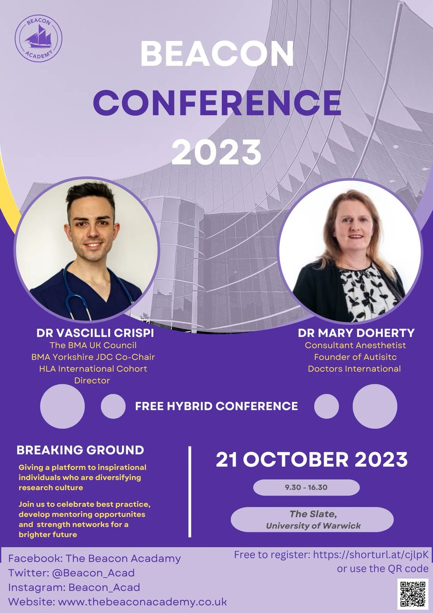 Calling all #medstudents &amp; #academics! 🎉 Join us at The Beacon Conference - #BreakingGround2023 and celebrate #bestpractice, networking, and #empowering under-represented students in #academia. Learn more and register here: buff.ly/3PEUZx3