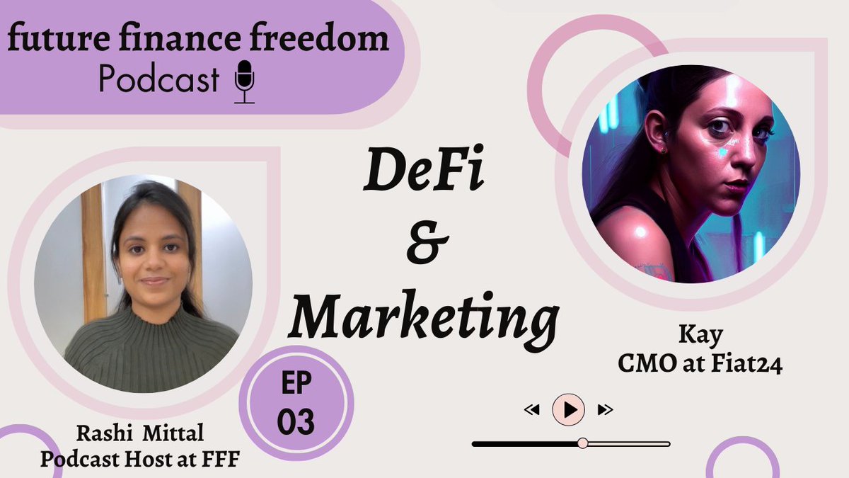 🚨New episode alert with <a href="/kblockchainbabe/">BlockchainBabe.eth</a> is out 🎙️

In our chat, we touched on :
🦄Current state of market
🦄Bring in more users to #DeFi and #marketing
🦄How to sustain users
🦄Educating DeFi users
🦄Adoption of DeFi

Watch yt.oia.bio/defimarketing
Listen spotify.oia.bio/defimarketing