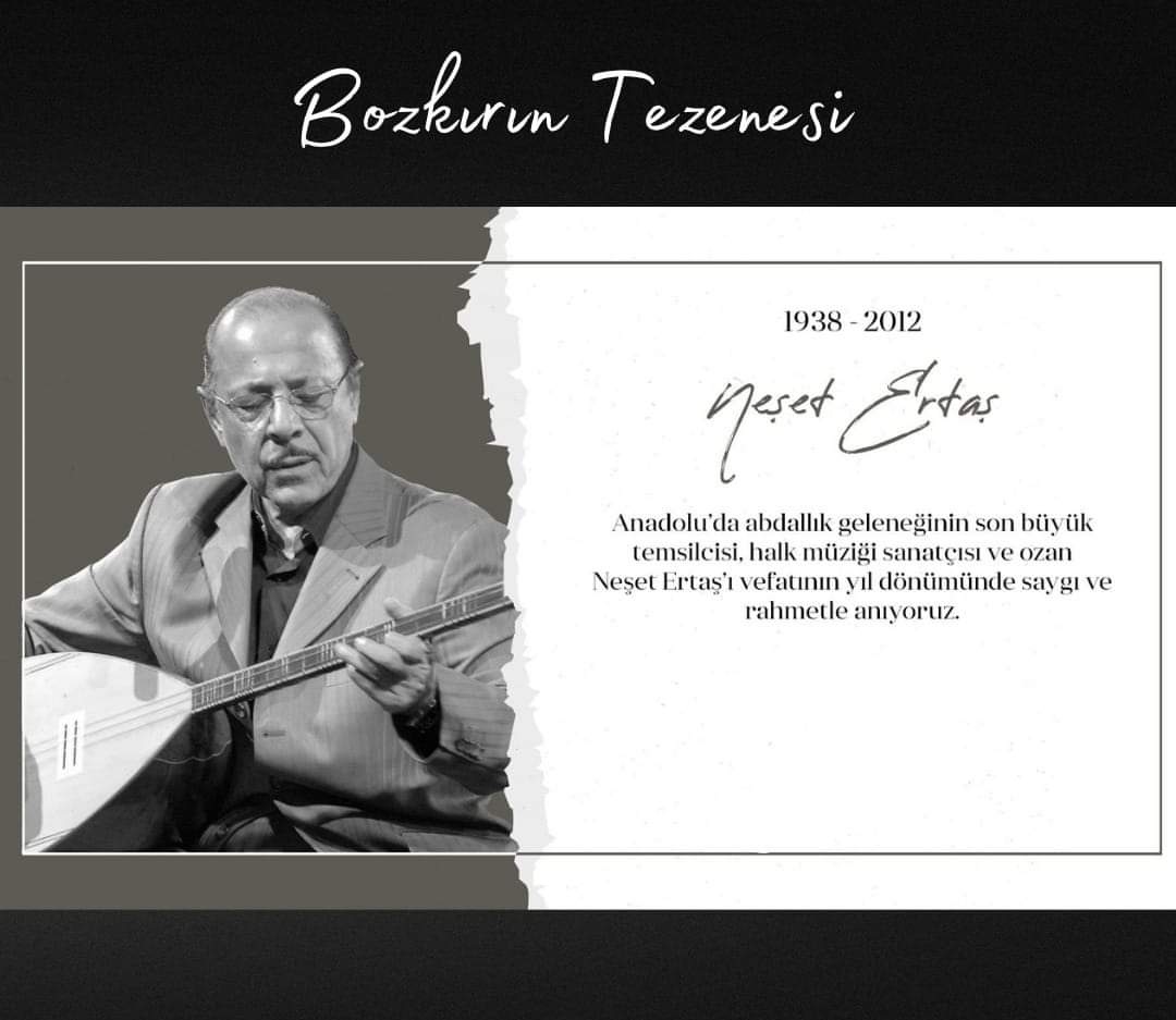 Bozkırın tezenesi, büyük usta Neşet Ertaş'ı aramızdan ayrılışının 11. yıl dönümünde saygı ve rahmetle anıyorum.🙏
#bozkırıntezenesi #neşetertaş