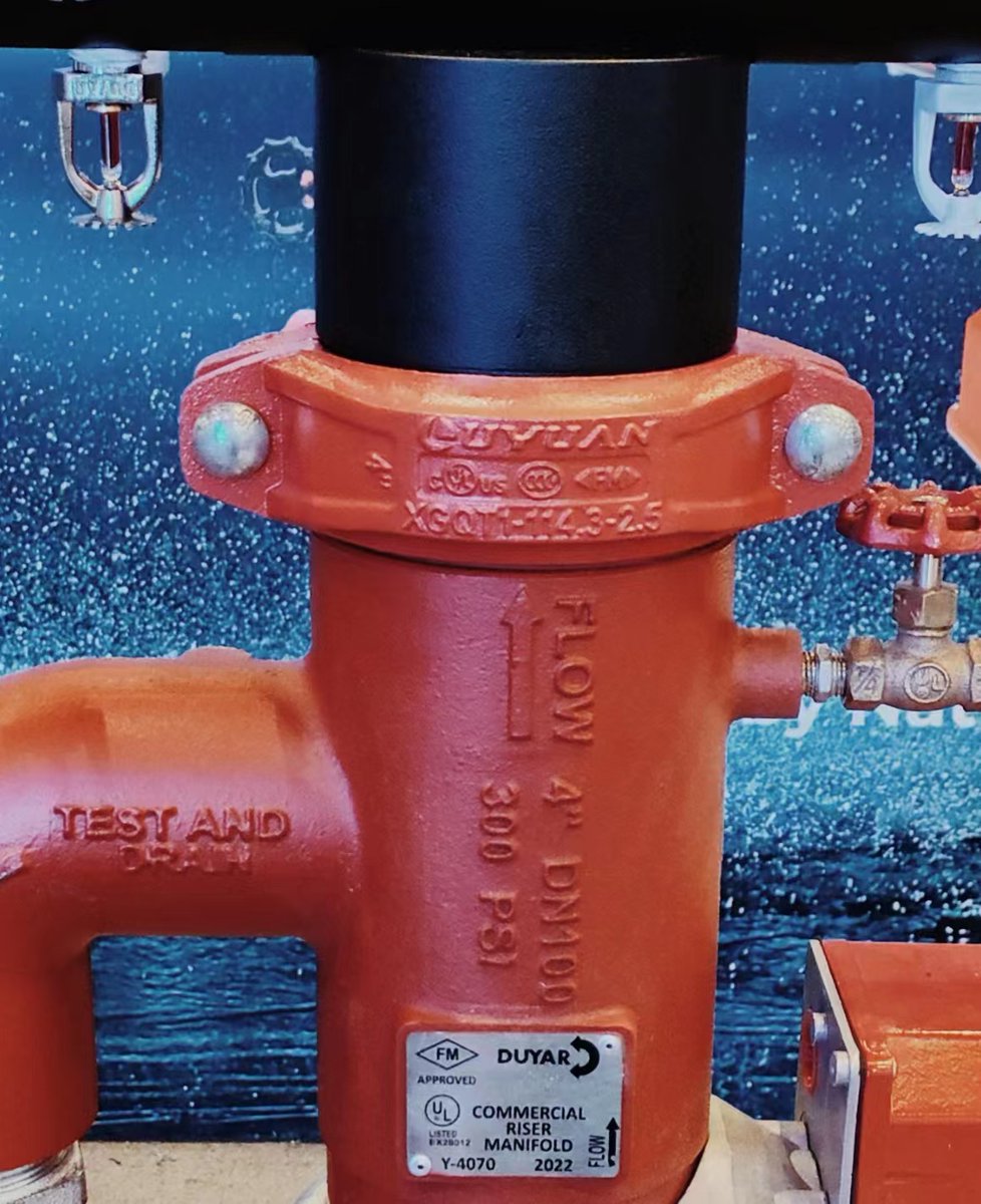 A good horse often needs a good spur.
#LUYUAN grooved coupling with #DUYAR valve.