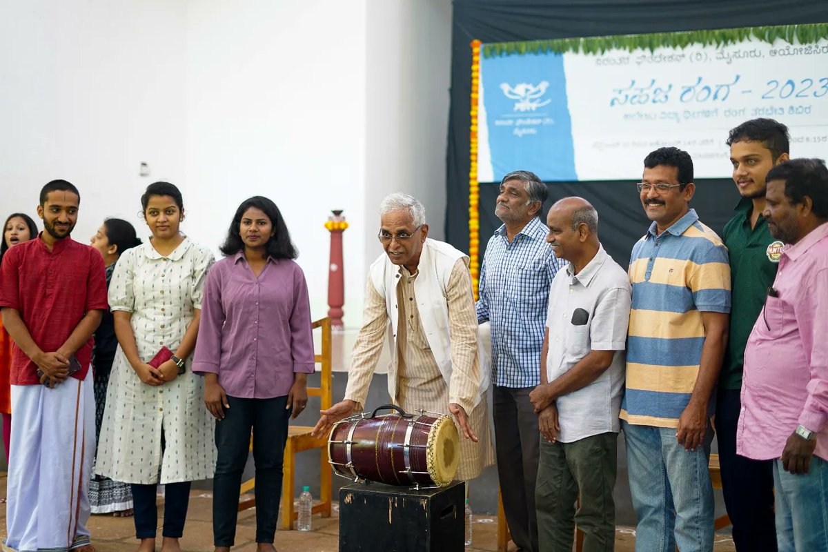 nirantharaorg's tweet photo. ಸಹಜರಂಗ - 2023
ಉದ್ಘಾಟನಾ ಸಮಾರಂಭ.

#sahajaranga #Niranthara #mysore #drama #nirantharafoundationmysore #theatrelife #theatre #theaterworkshop #nirantharafoundationmysuru #art #artist https://t.co/gtUzqSCmx7