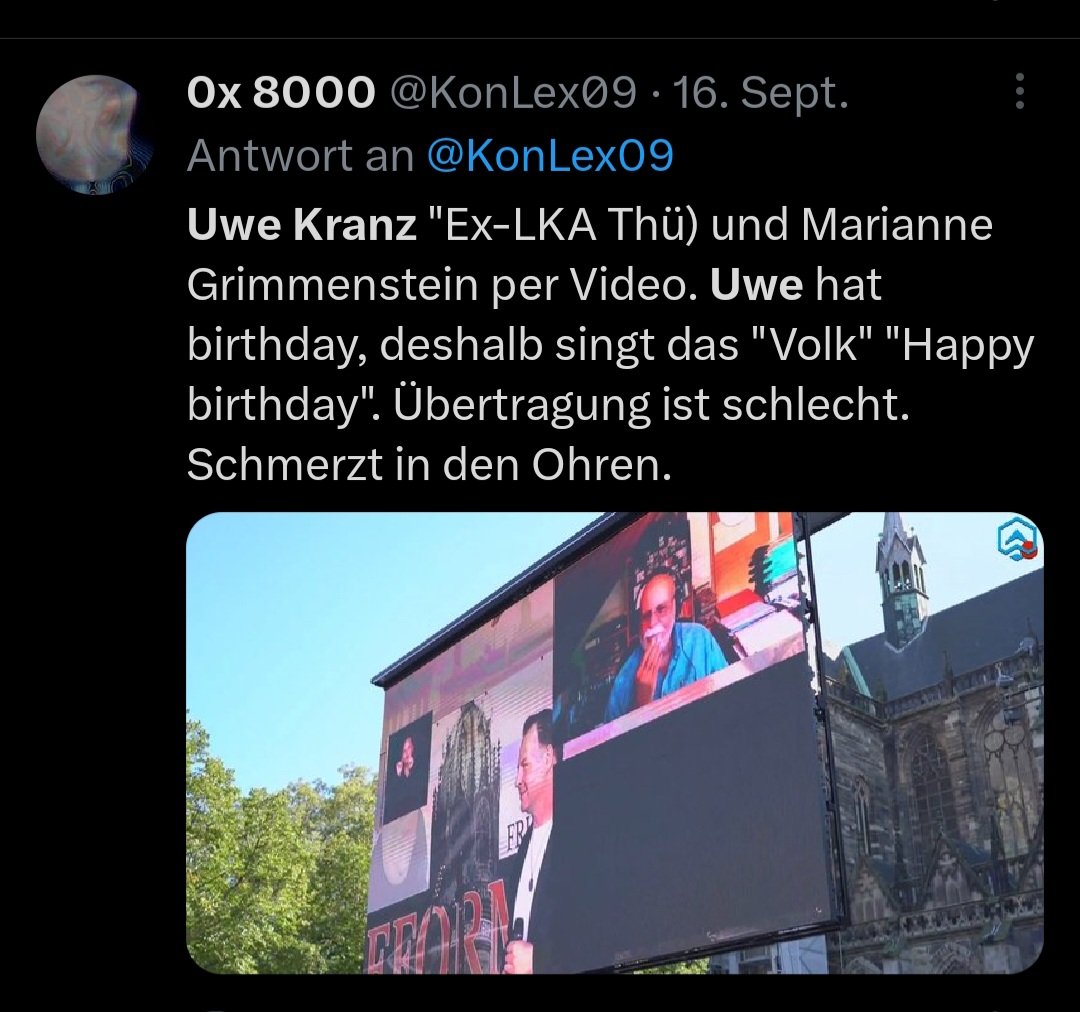 NimaTikken's tweet photo. Uwe Kranz
Aktiv bei Weikls MWGFD und in #md1609 per Video zugeschaltet
(siehe auch https://t.co/OZpB3WF9YB) https://t.co/z7bJwxbeTb