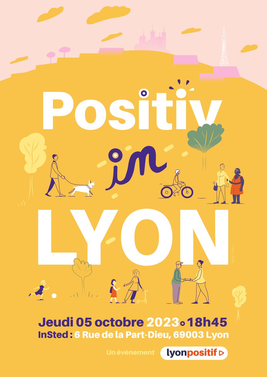Dans cette affiche, on t’y voit TOI et VOUS, c’est-à-dire l’essentiel ! On y voit du lien, des vrais gens, de la nature et notre territoire commun. Un regard positif sur Lyon quoi ! 

Alors pour prendre ta place c’est par ici : ypl.me/svf 

#lyon #evenement #affiche