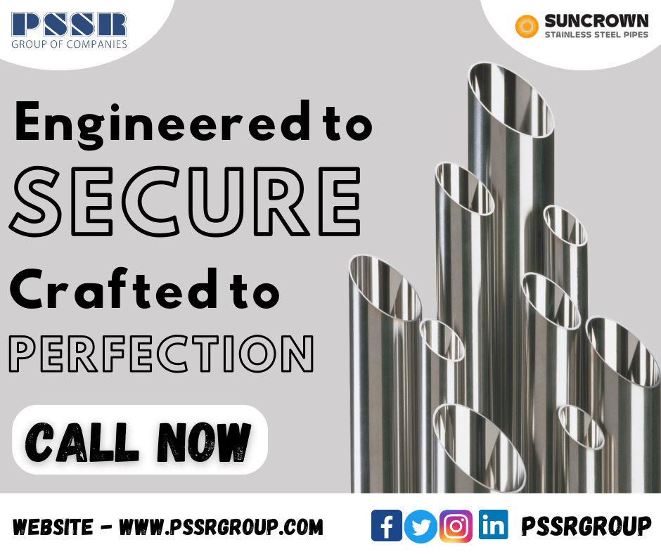 pssrgroup's tweet image. हम हमेशा PSSR पाइप्स और ट्यूबों को टिकाऊ बनाने के लिए अपना सर्वश्रेष्ठ प्रयास करते हैं।

#stainlesssteel #stainlesssteelkitchen #stainlesssteelpipe #stainlesssteeltubes #sspipes #sstube #pssr #sscoil #stainlesssteelcoil