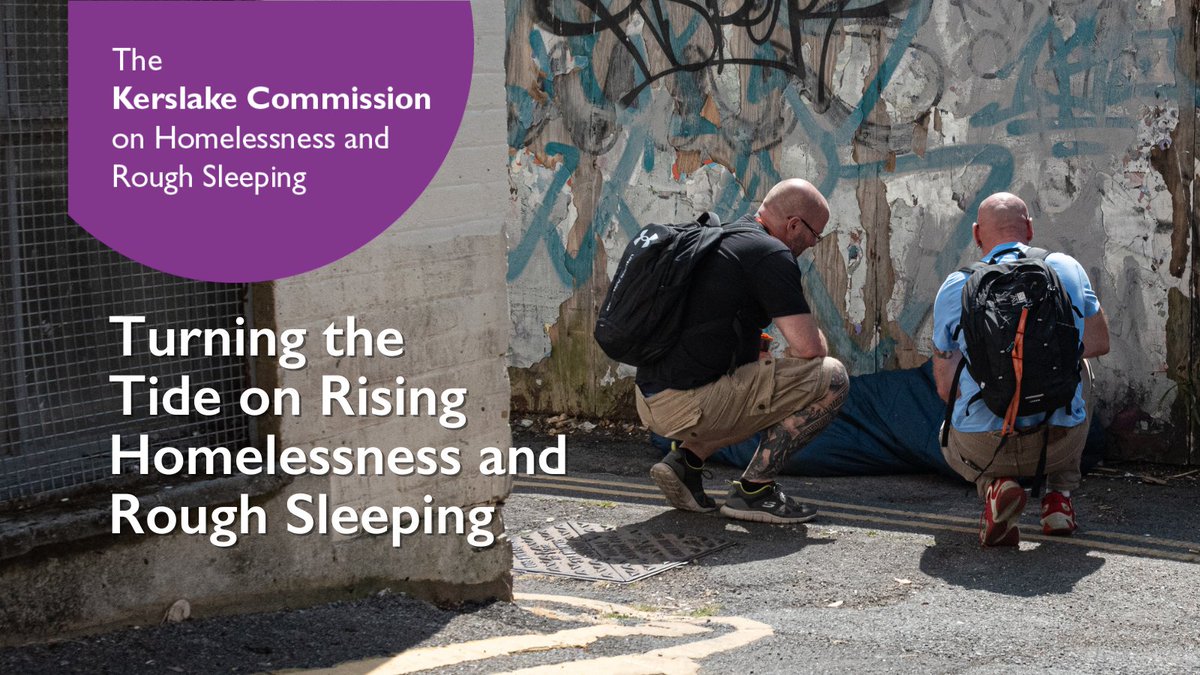 Launched today, the latest report from the Kerslake Commission shows the Government will not meet its goal to end rough sleeping by 2024.

The Commission urgently calls for an increase in housing benefit to cover local affordable rents.

commissiononroughsleeping.org/news/commissio… 

#Kerslake2023