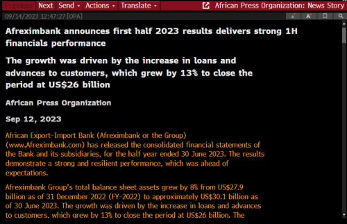 APO Group celebrates 10th anniversary of landmark Bloomberg partnership that paved the way for African organizations to communicate on the global stage <a href="/APO_source/">APO Group English</a> <a href="/APOfounder/">Nicolas Pompigne-Mognard</a> <a href="/Bloomberg/">Bloomberg</a> #Africa #Business #Media
Read more: apo-opa.info/46qeA9Q
