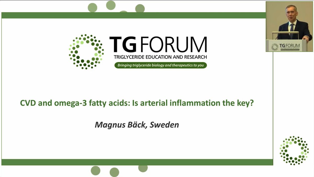 TriglycerideF's tweet photo. Why are omega-3 fatty acids beneficial for #cardiovascular disease prevention? 
Take a look at Professor Magnus Bäck’s fascinating insights in his new video on Triglyceride Forum >> https://t.co/Cst0SuoPa5
#triglyceride #heartdisease #omega3fa #inflammation #fattyacids #CVD https://t.co/RWMA9vcbv9