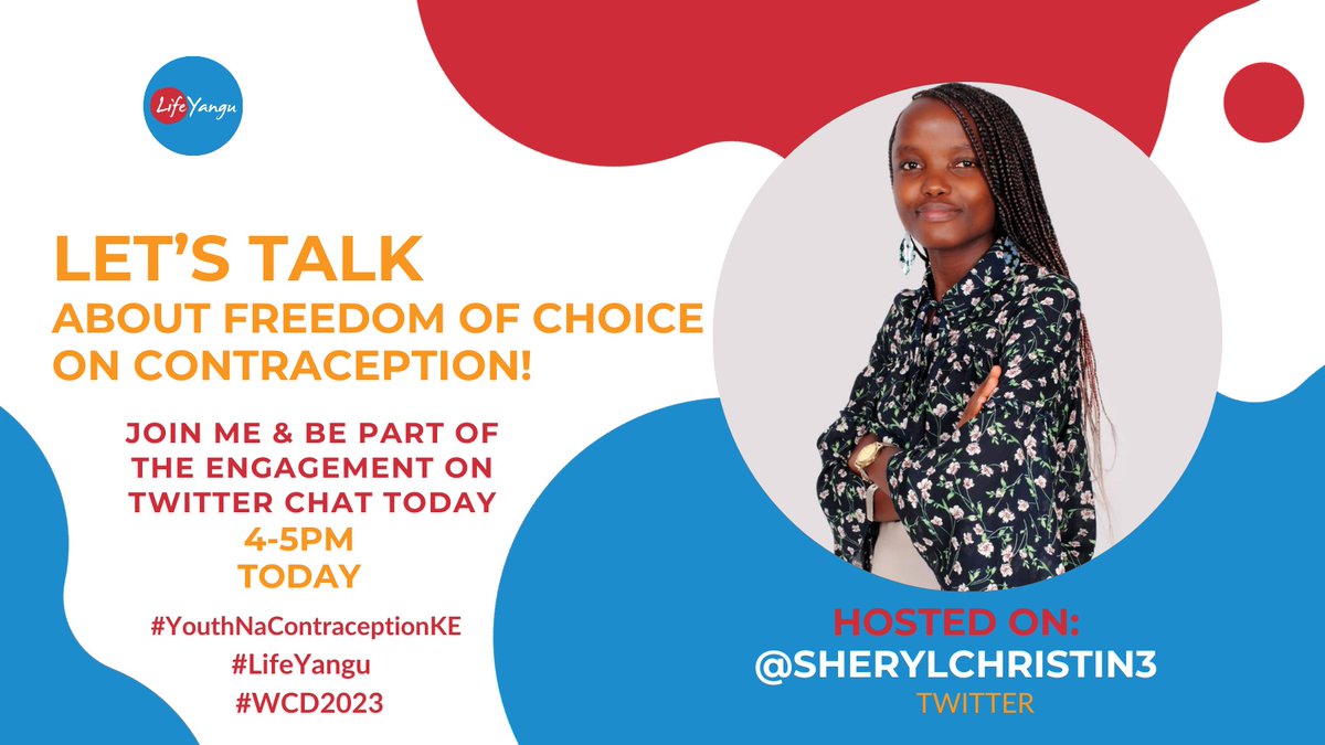 eddah_saidi's tweet photo. Join the Conversation on World Contraceptives Day 2023: Embrace the Power of Choices! Your voice matters. 💬✨ #ContraceptivesDay #PowerOfChoices #OptionsForAll #LetsTalk #YouthNaContraceptionKE #LifeYangu #WCD2023 https://t.co/3BYQNiEUz7