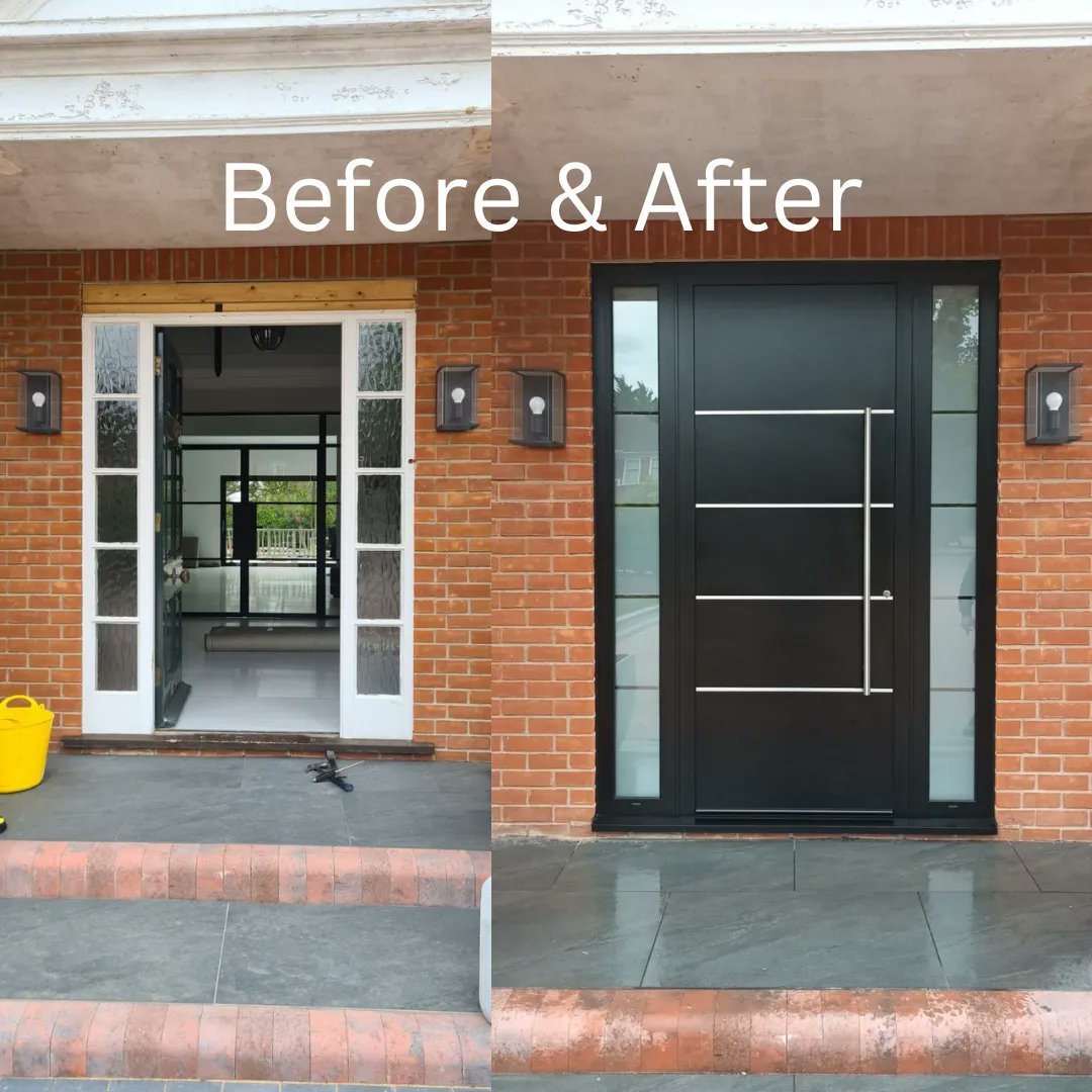 DoorEssex's tweet image. Another great before and after, fitting a stylish new Spitfire door for a very happy customer. 

#ewdcentre #spitfiredoors
