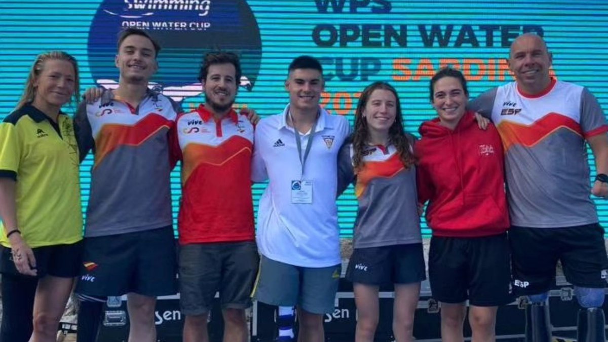 España brilla en la primera Copa del Mundo de natación paralímpica en aguas abiertas 🏊‍♂️🏊 celebrada en Cerdeña 🇮🇹
🥇Xavi Torres <a href="/xavi_torres/">Xavi Torres PLY</a> 
🥇Jacobo Garrido
🥇Alejandro Meneses
🥈Íñigo Llopis
🥈Ariadna Edo
🥉Nahia Zudaire
📰NOTICIA de <a href="/JesusOrtizDXT/">Jesús Ortiz García</a> ➡️ dxtadaptado.com/2023/09/25/esp…