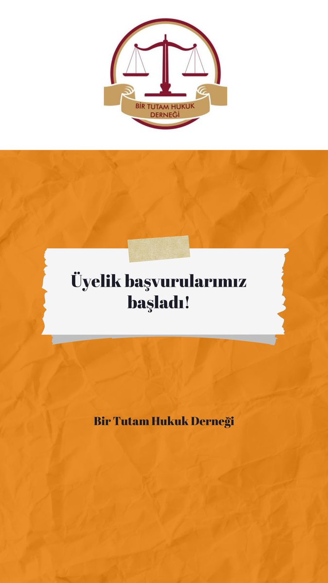 Üyelik başvuru formumuza aşağıdaki linkten ulaşabilirsiniz!

forms.gle/5M5kqPyhCG6rd2…