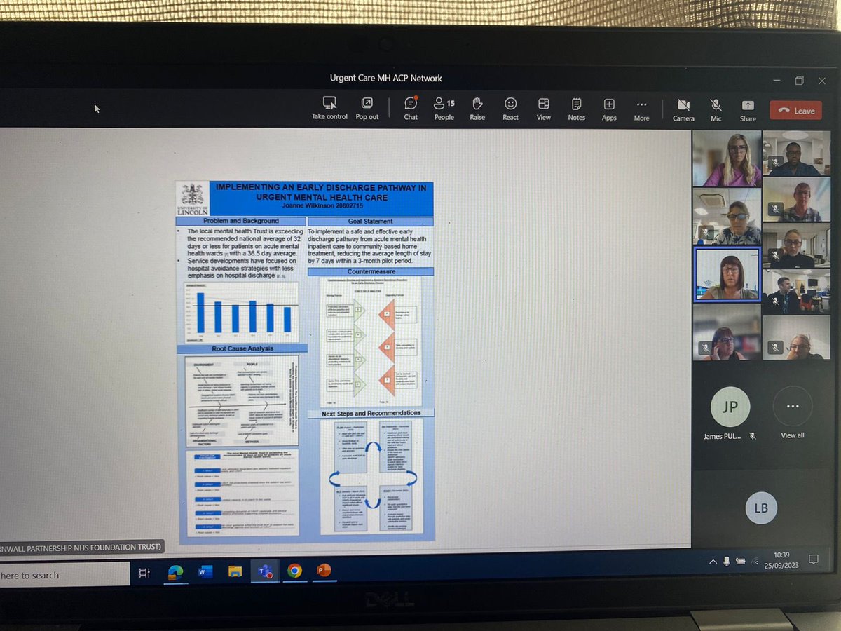 Chlo_Parkin's tweet photo. Great Advanced Practice Mental Health - Urgent Care Pathway (HTT, Psych Liaison, IRS) Network meeting today. Really inspiring discussions facilitated by James & @JoeWilko16 #APMHNetwork @holliew93884806 @barber_nurse @lu_stars1988 @HilaryMansell2 https://t.co/ecvJQlycUG
