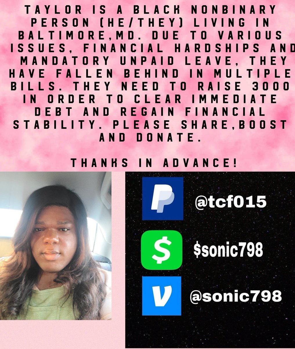 sonic79894's tweet image. Still raising. Bills piling and rent is due this week. Please bewst and don8.